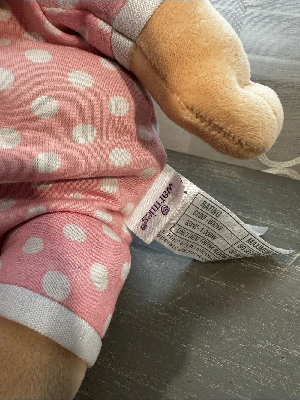 NWOT Warmies Microwavable Baby Girl Plush Doll Lavender Scented